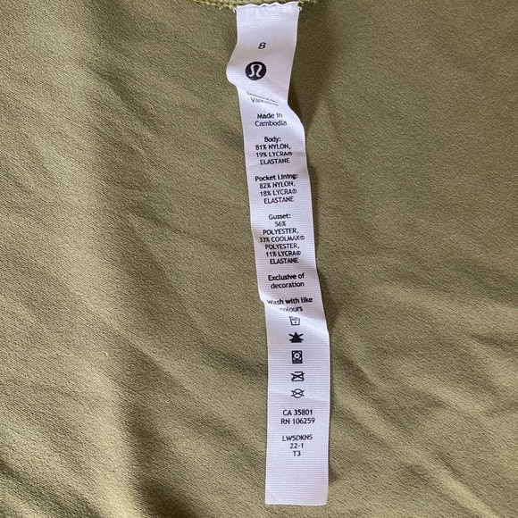 Lululemon Bronze Green Super High-Rise Groove pant, size 8 - Picture 3 of 5